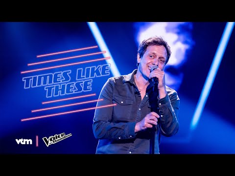 Pieter - Times Like These | Blind Auditions 8 | The Voice Van Vlaanderen | Vtm