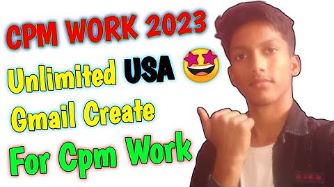 USA Ka Gmail Kaise Banaye | cpm work | cpm work new trick | cpm work today | cpm work kaise kare