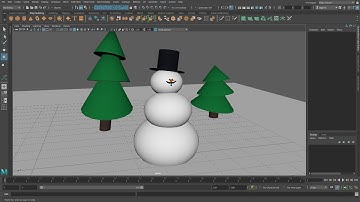 Learning Maya  Making a Winter Scene with Polygon Primitives