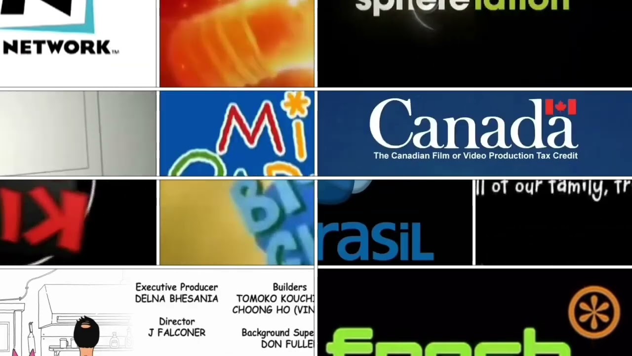 Backyardigans, BC, BB, Dan Vs, DDCOG, HHPAY, MBBF, P, PB&J, RR, TDI, TSS, WWA Credits Remix