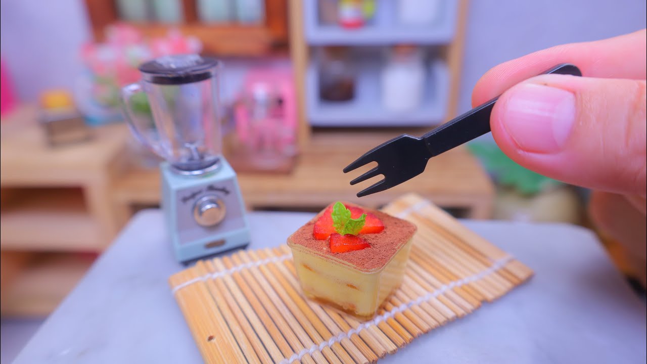 世界一小さいティラミスを作りました 食べられるミニチュア料理 Miniature Hieu’s Kitchen YouTube