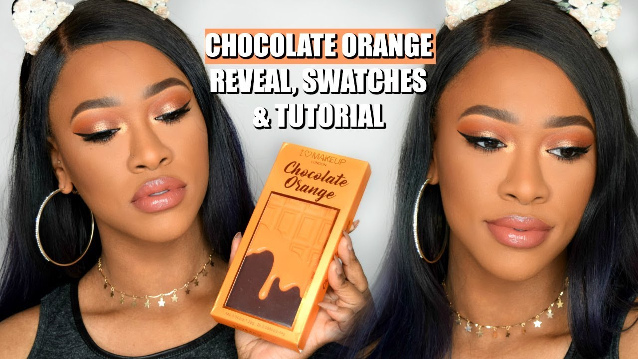 CHOCOLATE ORANGE PALETTE MAKEUP REVOLUTION I HEART MAKEUP YouTube