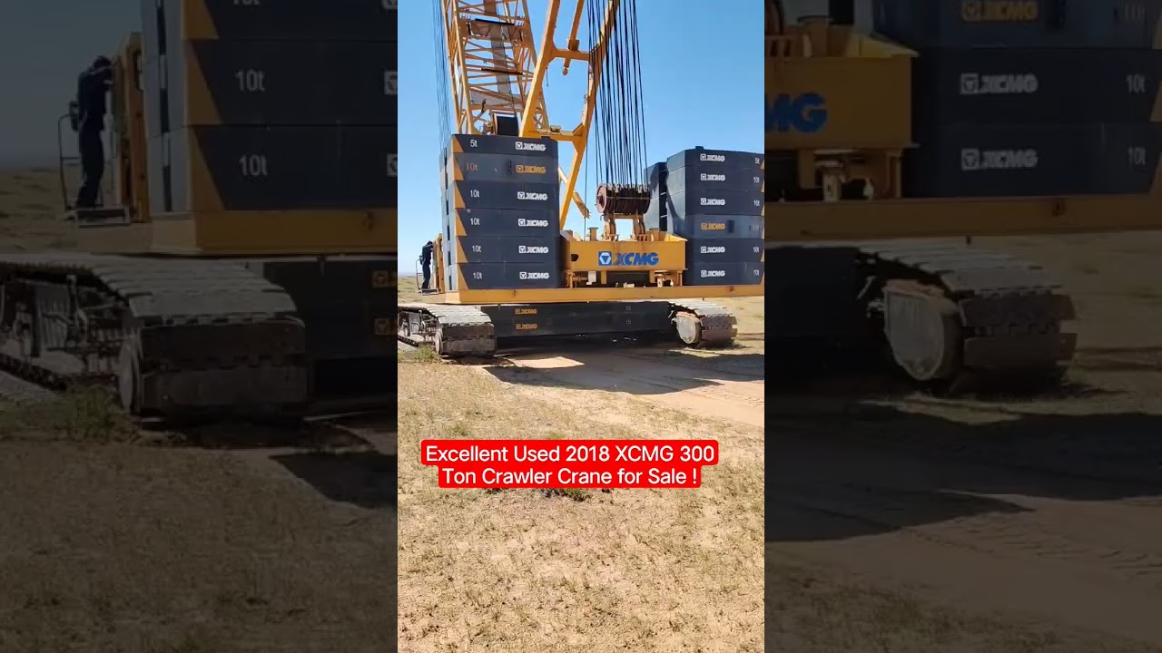 Excellent Used 2018 XCMG 300 Ton Crawler Crane for Sale ! 