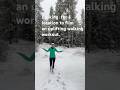 Walking Workout 🚶🏼‍♀️ Looking for a magical forest to film in &amp; then came the snow🌨️ #walkathome