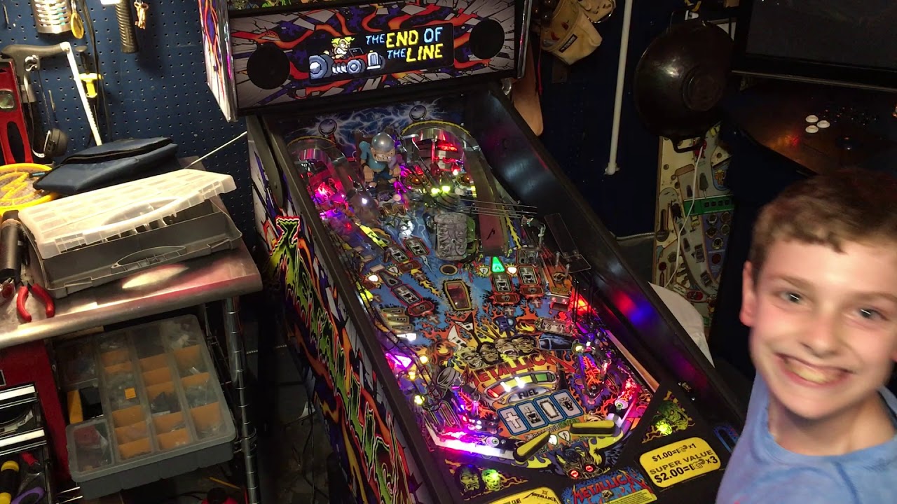 Metallica Pinball, End of the Line, Color DMD, Crank it Up YouTube