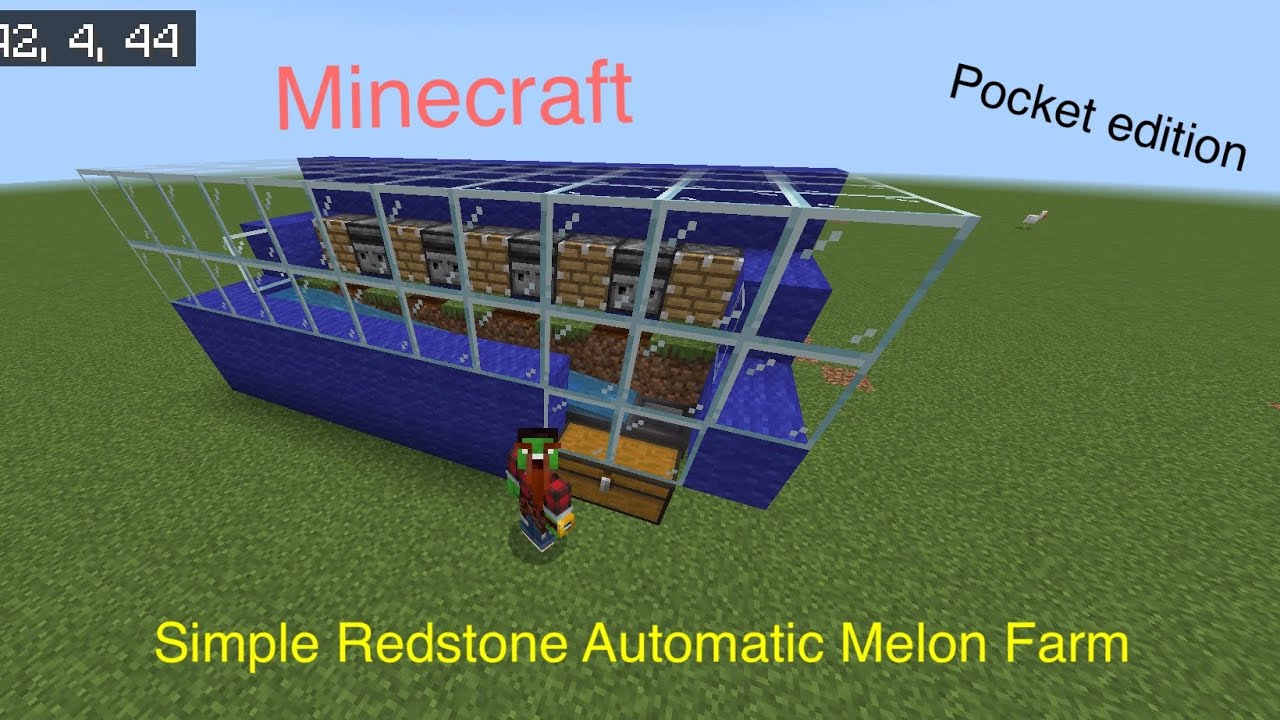 How to make a Minecraft Automatic Melon Farm YouTube