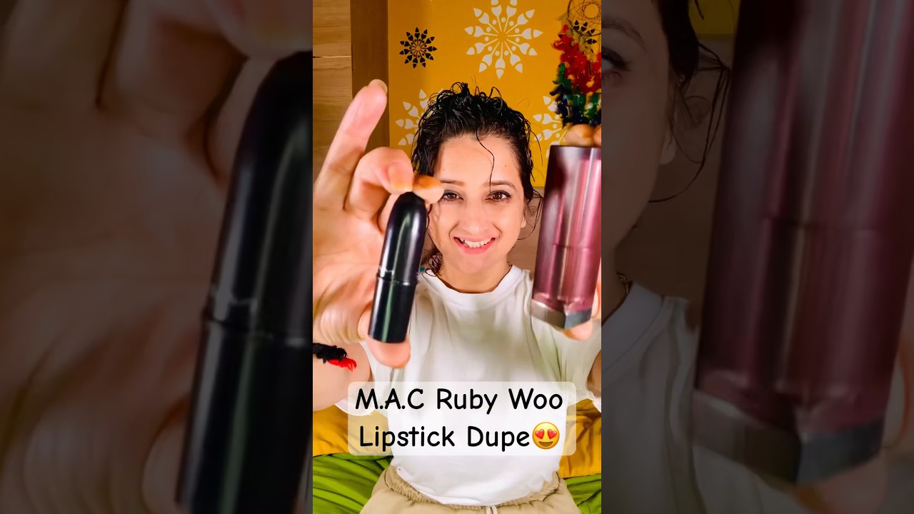 MAC Ruby Woo EXACT DUPE | MAC Best Selling Lipstick Dupe | 😍💄❤️ | 