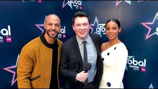 Marvin and Rochelle Humes interview with Rory OConnor at The Global Awards 2019