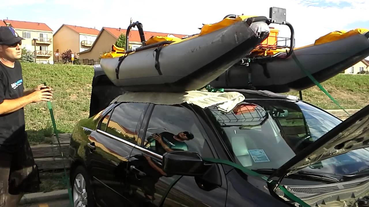 Loading pontoon on roof YouTube