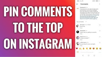 How To Pin Comments To The Top On Instagram