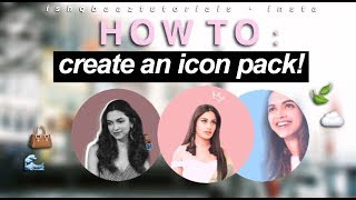 ↝ How to create an icon pack 2017 (Superimpose) ♡
