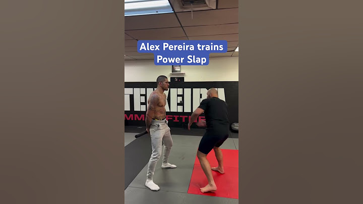 Alex Pereira trains POWER SLAP