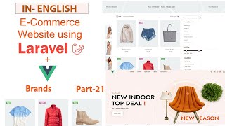 English Part 20 |Build an E-commerce website using laravel with vue js | Brands