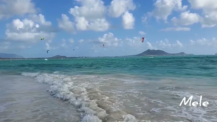 Gentle Ocean Waves Sounds For Relaxation, Deep Sleep & Focus | Lanikai Beach, Hawaii