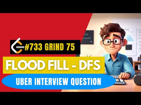 UBER Interview Questions - Flood Fill - #Leetcode733 - #DFS / #2DArray / #Matrix -  Day 9 #grind75