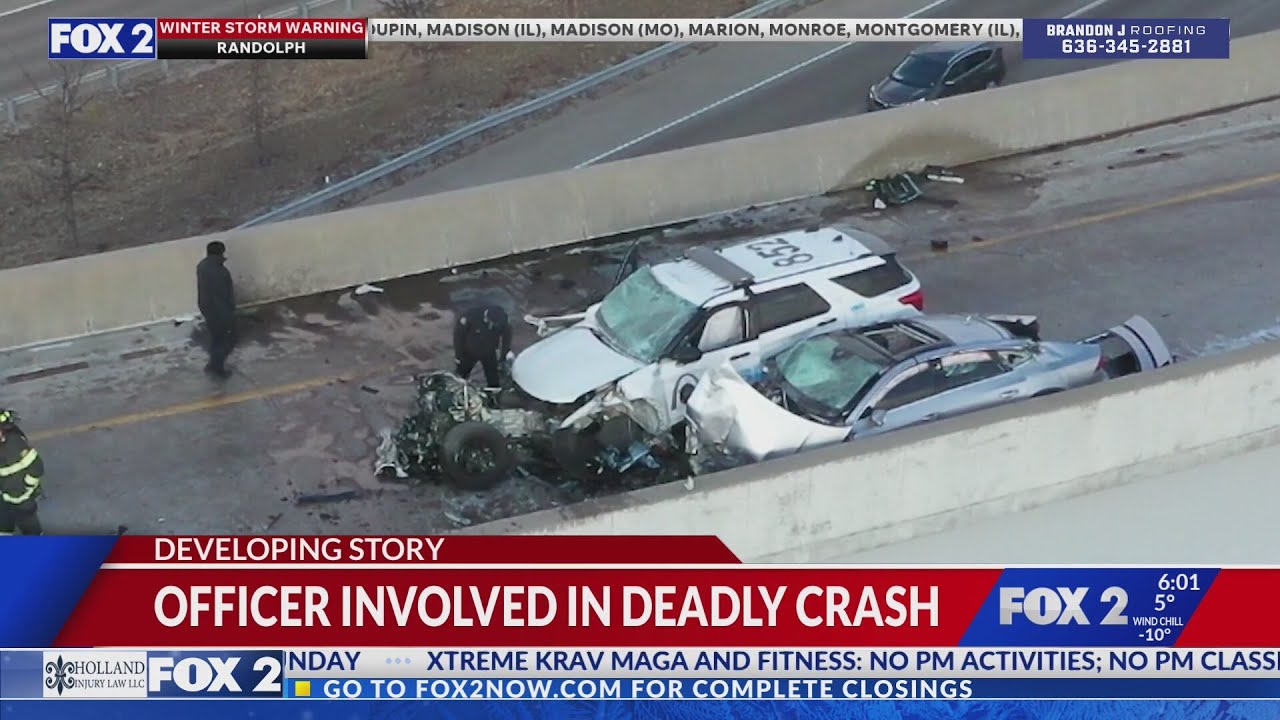 2 dead, officers hurt in wrong-way St. Louis County crash - YouTube