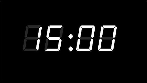 15 Minute Timer, retro white lcd alarm clock, with Alarm ⏰