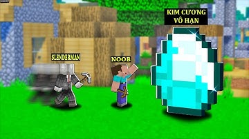 SlenderMan - DẠY NOOB SINH TỒN VÔ TÌNH PHÁT HIỆN RA HANG KIM CƯƠNG VÔ HẠN TRONG MINECRAFT