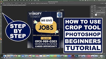 how to use crop tool in photoshop tutorial for beginners #webgify We give jobs work from home job