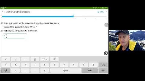 IXL Alg 1 - I.1 Write Variable Expressions