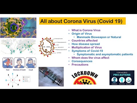Corona Virus (Covid 19). What it is? Origin, Spread, transmission, symptoms, precautions.