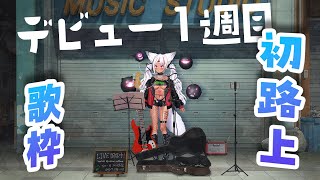 【#歌枠 初見さん大歓迎！】デビュー１週間目！路上ライブ【ホロビ・マッドナイト・オイル】#Shorts #新人vtuber