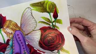 Claire Holoway Colouring - colouring deep velvet red roses