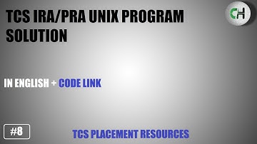 TCS IRA Unix Question | TCS PRA Unix Question | TCS CPA Unix Question | TCS IRA | TCS PRA | TCS CPA