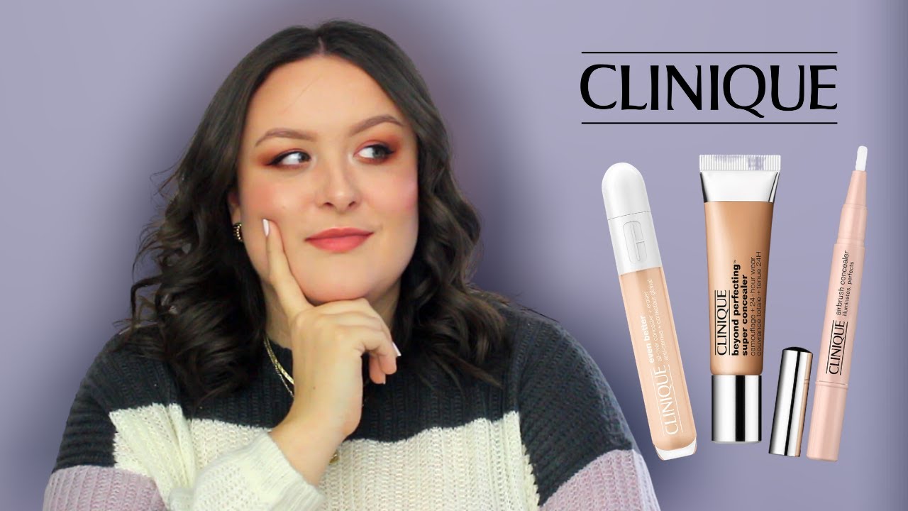 Trying Clinique Concealer (Airbrush, Even Better, Beyond Review and Comparison) YouTube