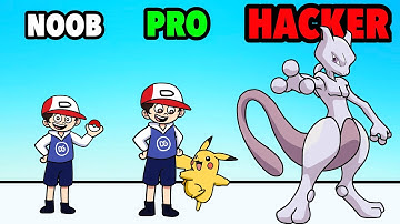 NOOB vs PRO vs HACKER en MAESTRO POKEMÓN RUN !! - DeGoBooM