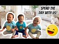 Mom's day in the life with triplets alone || Life with triplets