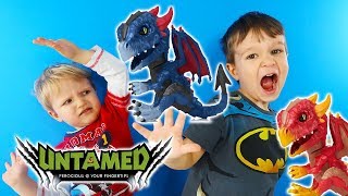 Untamed Dragons Wildfire & Shockwave from Wowwee #ad