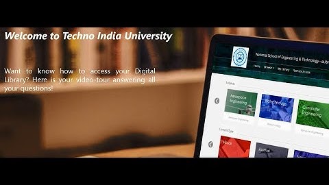 Techno India University Digital Library by Knimbus - A Quick Tutorial