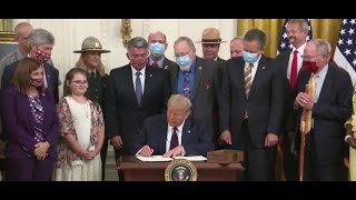 President Trump signs the Great American Outdoors Act