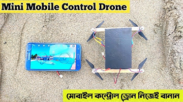 How to Make Mobile Control Mini Drone at Home - Shahriar