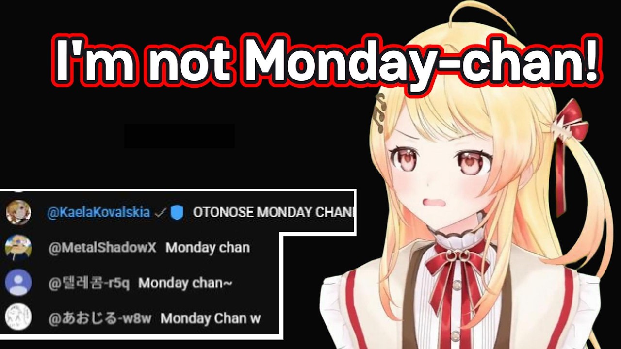 Kanade when Kaela raids her stream and it became full of people calling her Monday chan is so funny