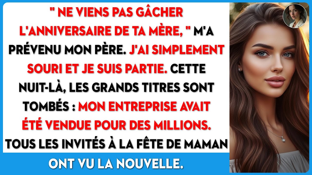 Il m'a interdit de venir à l'anniversaire de Maman. Alors, je suis resté silencieux...