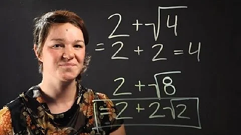 How to Add & Subtract Radicals & Whole Numbers : Radical Numbers