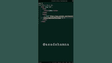 How to add YouTube Video LINK in your website #htmlcourse #html #htmlcss #shorts #short #css #code
