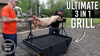 You WON'T Believe What This GRILL Can DO !!!! Making a 3 in 1 Grill Combo