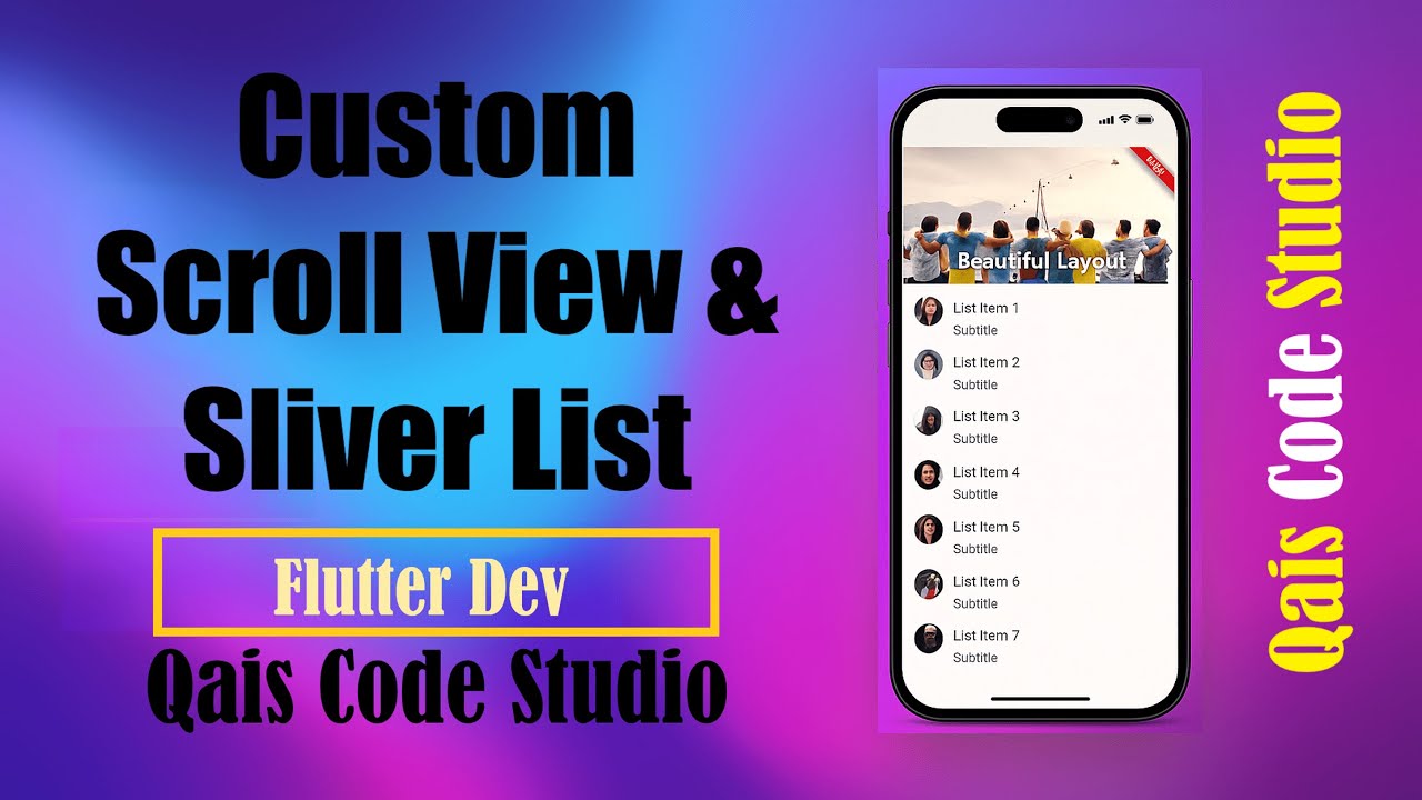 Flutter CustomScrollView & SliverList Full Tutorial in Urdu/Hindi ...