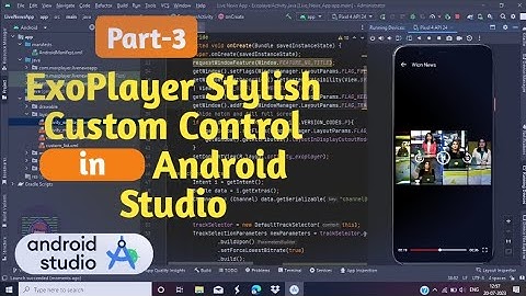 Exoplayer Stylish Custom Control in Android Studio Part-3 |custom_control.xml