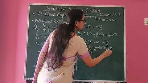 Statistical Thermodynamics - Vibrational Partition Function