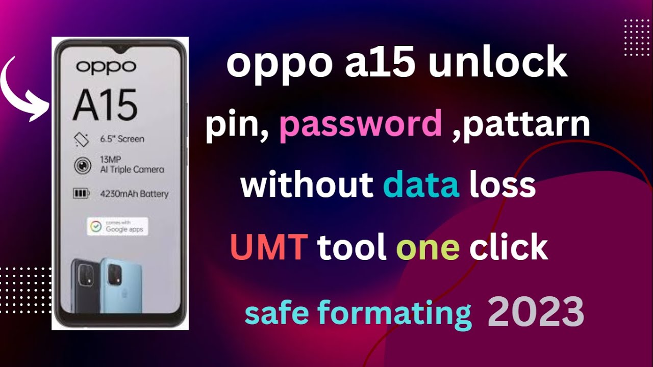 OPPO A15 REMOVE PIN PASSWORD LOCK WITHOUT DATA LOSS