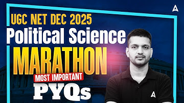 UGC NET Political Science Marathon Class | UGC NET Political Science Important PYQs By Puneet Sir