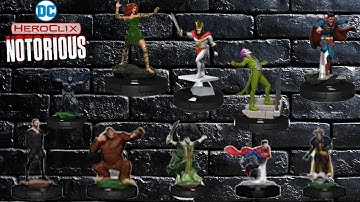 DC Heroclix Notorious Pre-Release Spoilers Review