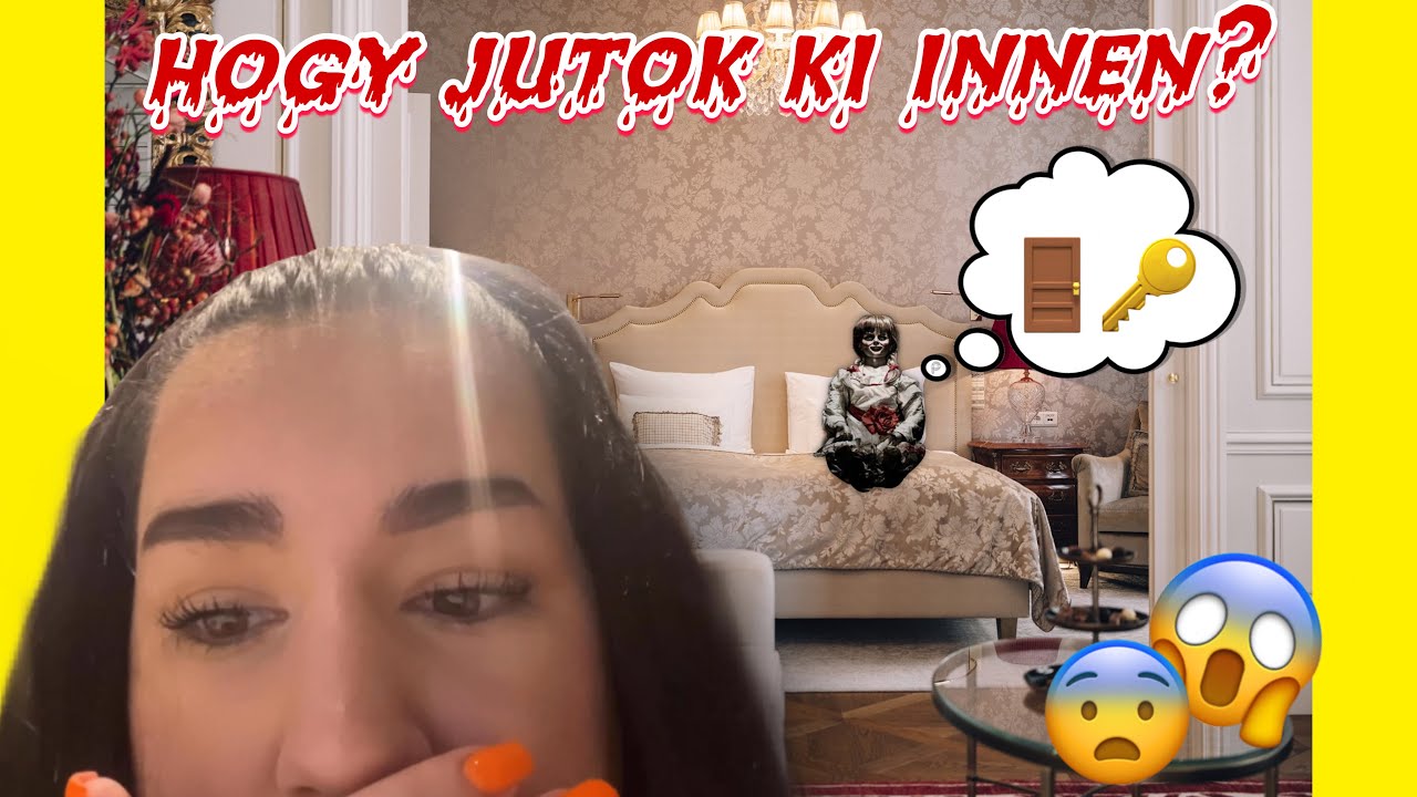 BEZÁRTAK A HOTELSZOBÁBA😱🚪🔑 | hogy jutok ki? | FÜRDŐBOMBA *HALLOWEEN* challenge