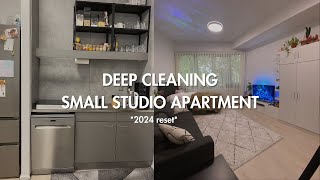 Deep Cleaning My Small Apartment Timelapse *2024 reset* (NO Talking)