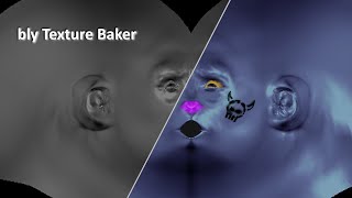 LightWave plugin - bly Texture Baker - Vertex Paint UV  ---