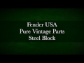 Fender Stratocaster Tremolo Block - Vintage Series vs Pure Vintage parts | Sound Check【魔法の箱研究所】
